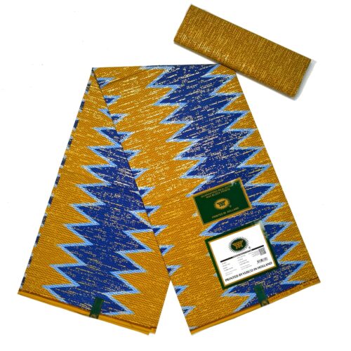 Gold and Blue kente